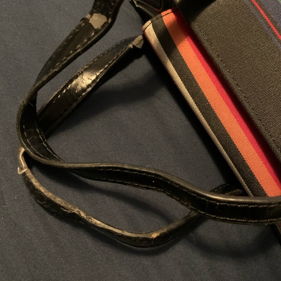 Vintage Kate Spade Rainbow Striped Handbag - Picture 11 of 12